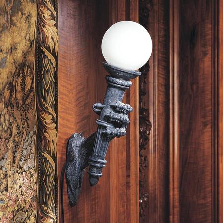 Design Toscano Blackfriar's Gate Wall Torchiere Lamp, PK 6 CL92634